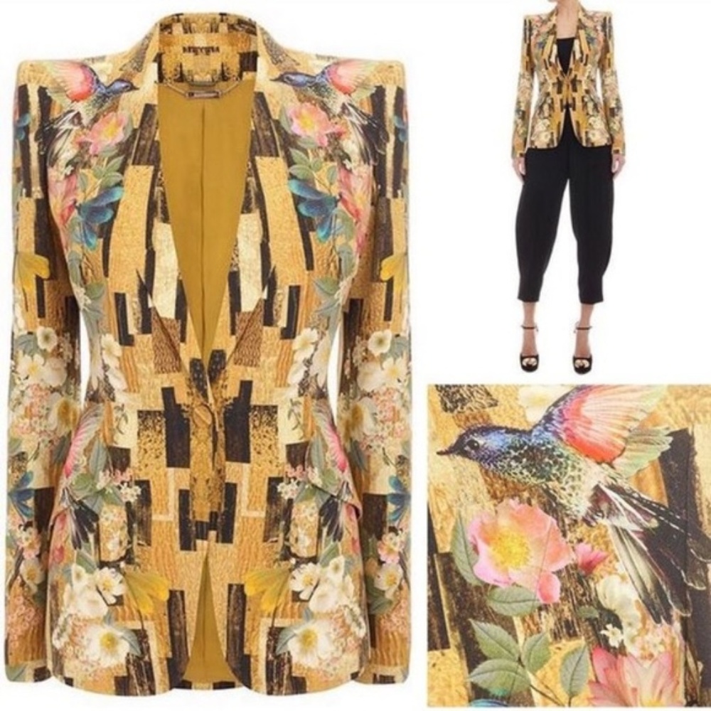 AUTH*Alexander McQueen Hummingbird Blazer-Preloved